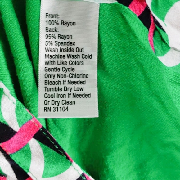 Kaari Blue Womens S Geometric Sleeveless Button Up Top - Picture 5 of 7